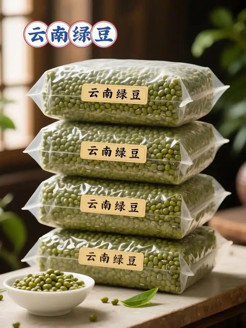 绿豆筛选净粮袋装